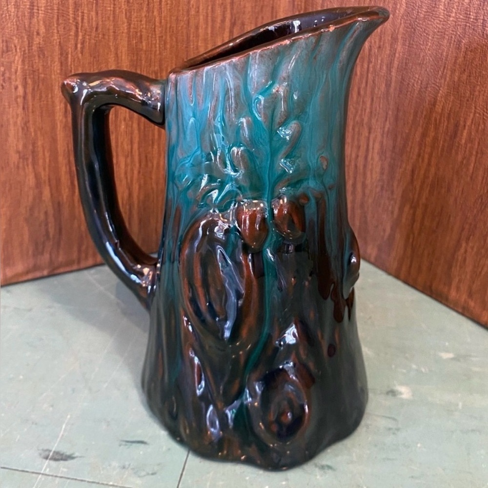 Blue Mountain Pottery mushroom motif pitcher